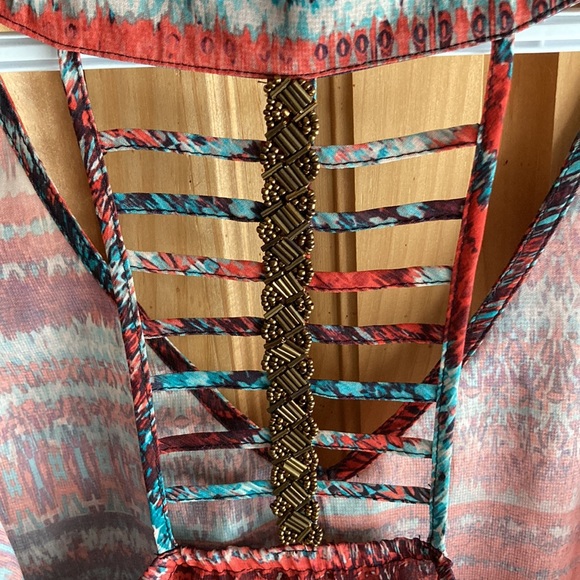 Multi-Colour Top with Beaded Detail - Picture 3 of 3